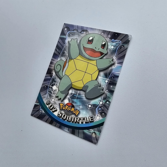 Pokemon 1999 TOPPS Squirtle #07 Blue Logo TV Animation Edition Card - Picture 2 of 4
